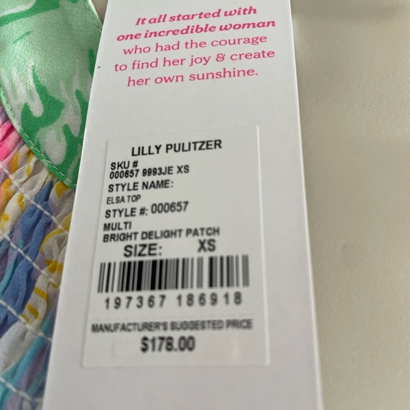 Lilly Pulitzer Elsa Top in Bright Multi - Picture 5 of 6